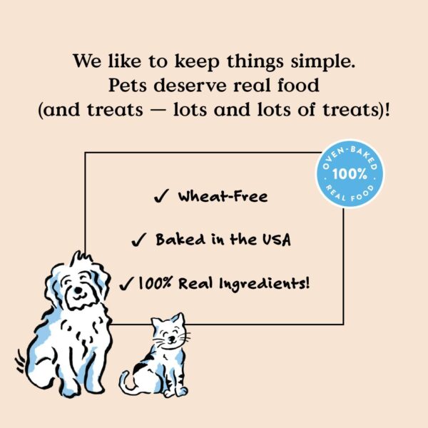 Bocce's Bakery Birthday Cake Treats for Dogs - Wheat-Free, Peanut Butter Vanilla Biscuits, 5 oz - Image 3