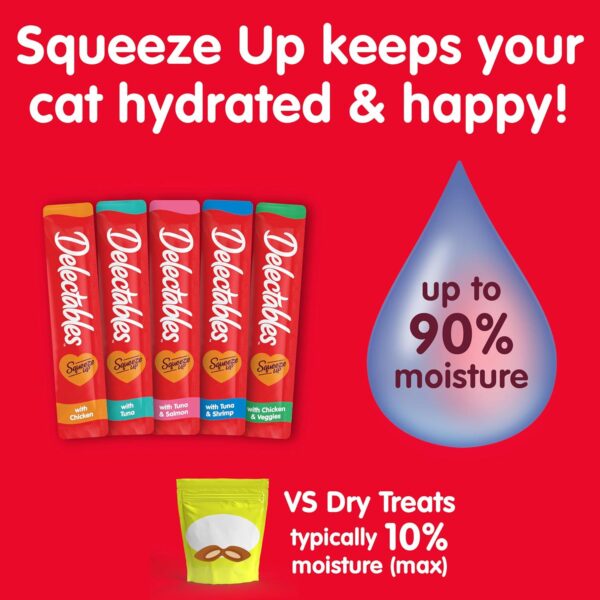Hartz Delectables Squeeze Up Wet Cat Treats - Tuna & Shrimp, 24 Count, 12 oz - Image 3