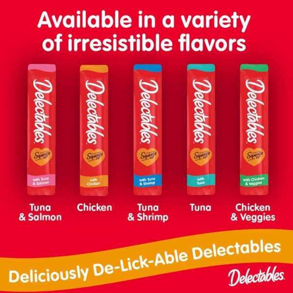 Hartz Delectables Squeeze Up Wet Cat Treats - Tuna & Shrimp, 24 Count, 12 oz - Image 9