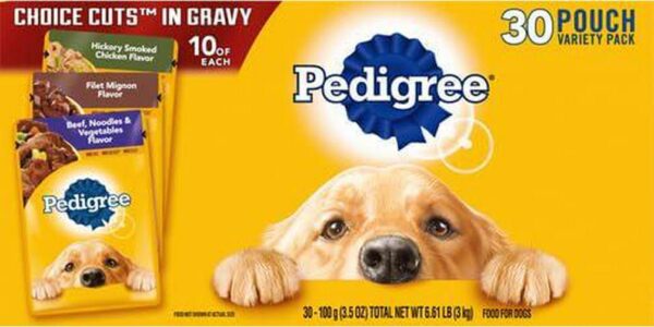 Pedigree Choice Cuts in Gravy Adult Wet Dog Food - 30-Count Variety Pack, 3.5 oz Pouches - Image 2