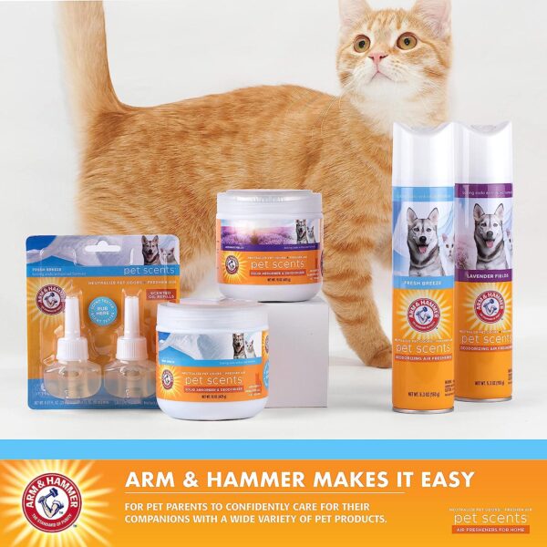 Arm & Hammer Pet Scents Deodorizing Gel Beads in Fresh Breeze - 12 oz Odor Neutralizing Gel Beads for Pet Homes - Image 4