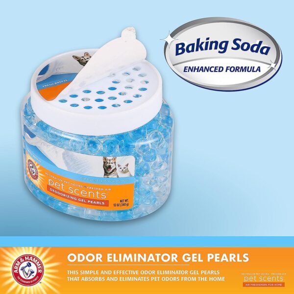 Arm & Hammer Pet Scents Deodorizing Gel Beads in Fresh Breeze - 12 oz Odor Neutralizing Gel Beads for Pet Homes - Image 2