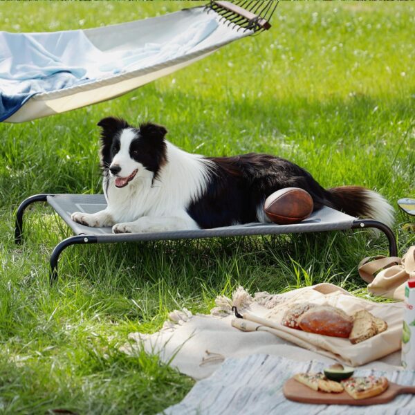 Bedsure Elevated Raised Cooling Cots Bed for Large Dogs - Portable Indoor/Outdoor Pet Hammock - Image 7