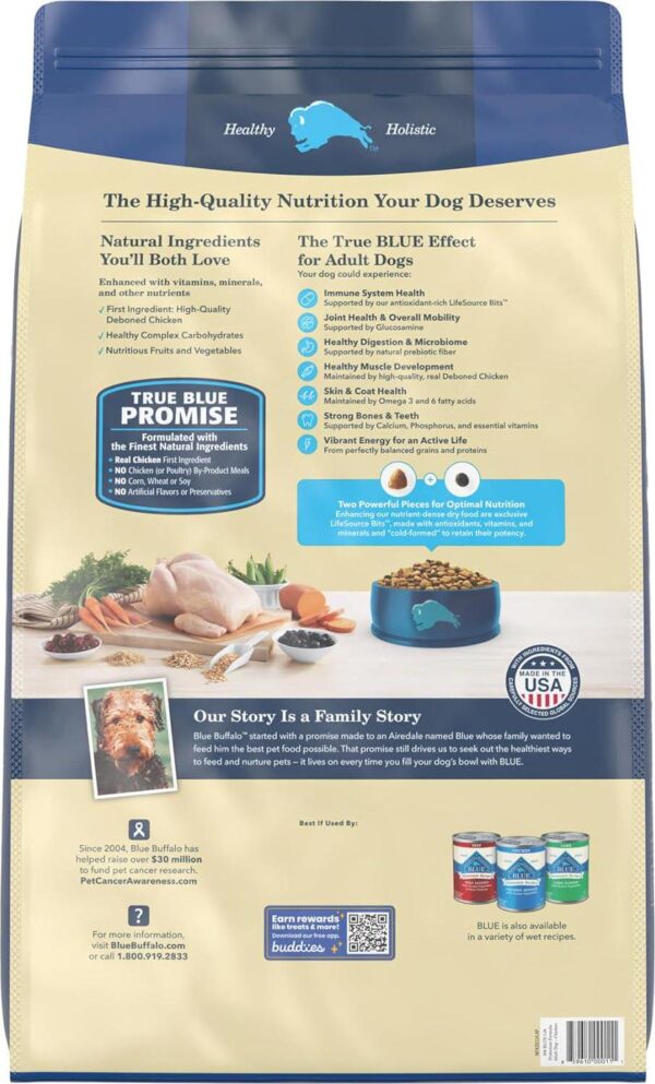 BLUE Life Protection Formula Natural Adult Dry Dog Food, Chicken and Brown Rice 30-lb - Image 2