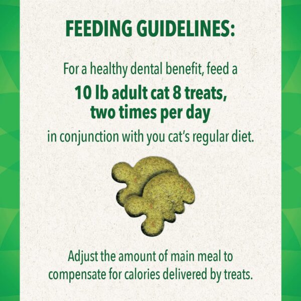 Greenies Feline Dental Cat Treats - Oven Roasted Chicken Flavor, 9.75 oz - Image 6