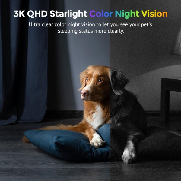 Hugolog 3K 5MP Indoor Security Camera - Night Vision - Two-Way Audio - Alexa Compatible - Image 6