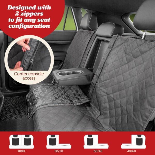 Lusso Gear Dog Car Seat Cover for Back Seat - Protect Your Vehicle from Scratches, Mud, and More! - Image 3