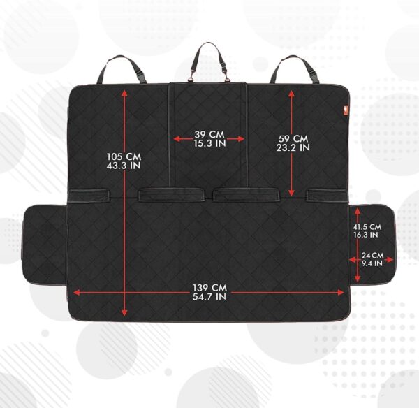Lusso Gear Dog Car Seat Cover for Back Seat - Protect Your Vehicle from Scratches, Mud, and More! - Image 9