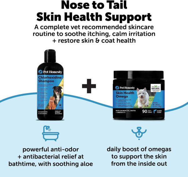 Pet Honesty Chlorhexidine Cat and Dog Anti-Itch Shampoo - Soothes Allergies, Itching, Hot Spots, Deodorizing - 16oz - Image 5