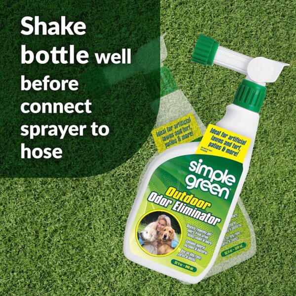 Simple Green Outdoor Odor Eliminator for Pets, Dogs 1 Gallon Refill - Keep Your Artificial Lawn and Patio Fresh and Clean - Image 7