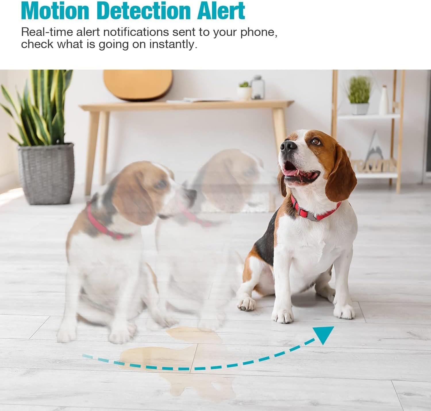 VIMTAG Pet Camera - 2.5K HD, 360° Pan/Tilt View, Two Way Audio, Motion Tracking, Night Vision - Image 3